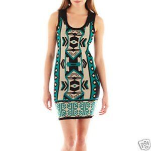 *SOLD* TO SWEATER Aztec Print Sleeveless Dress